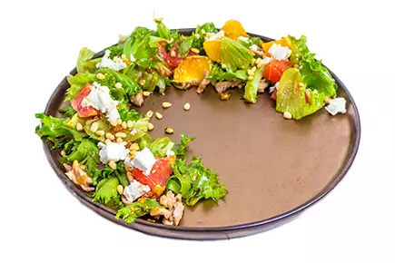 Салат из свинины, грейпфрута и апельсина