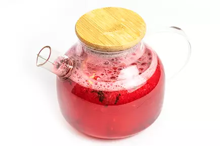 Имбирный с брусникой и малиной